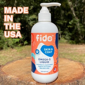 Fido - Skin & Coat - Omega-3 Liquid for Dogs, 8oz