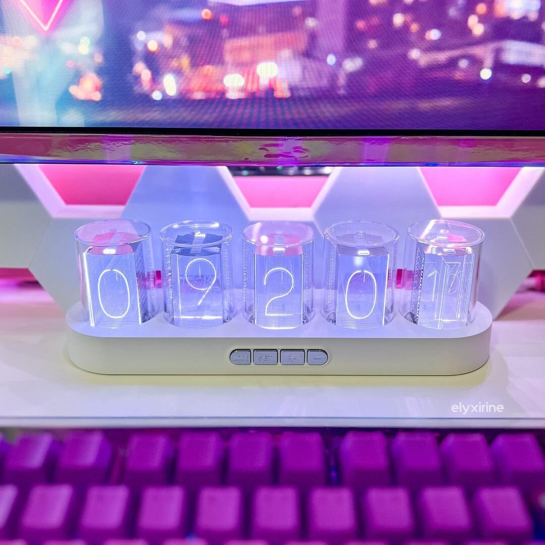 RGB LED Glow Digital Clock Best Desktop Gift Etsy