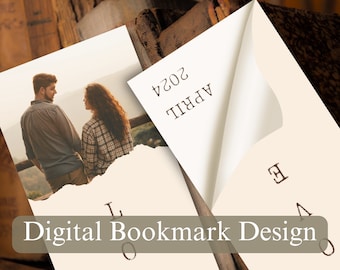 Personalized Photo Bookmark, Digital Bookmark, Printable Bookmark, Digital Template, Custom Bookmark, Personalized Gift, Bookmark Design