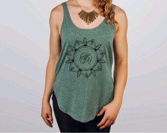 Om mandala, tank tops for women, Funny shirt, Sassy Tank, Gym shirt, womens tank top, sarcastic tank top, yoga shirt, boho