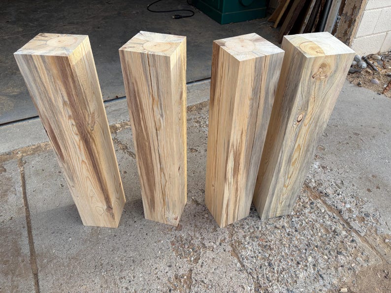 6x6 Wood Timber Posts, for Making Newel Post, Stair Support Beams ...