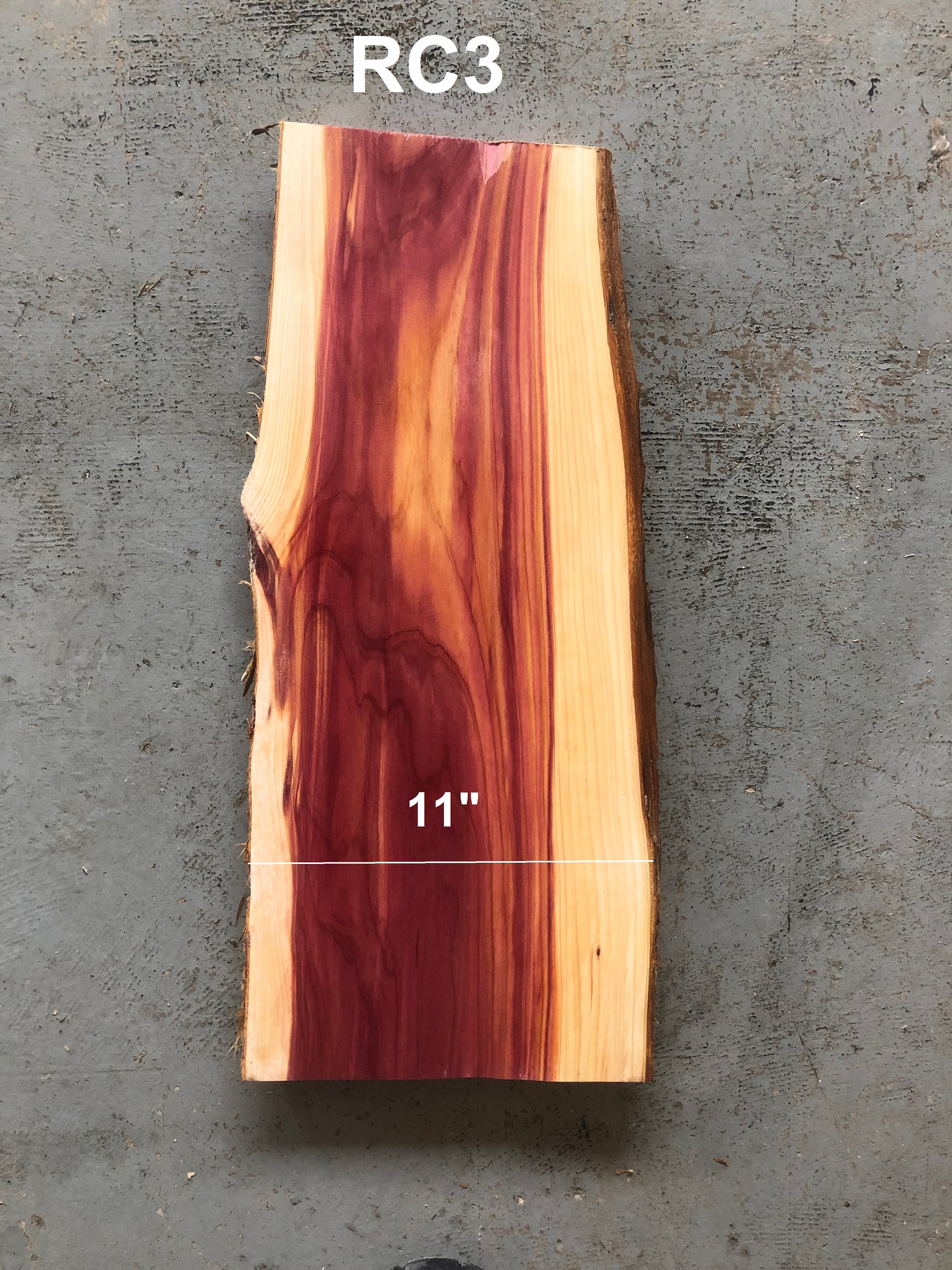 Eastern Red Cedar Live Edge Slabs small Etsy