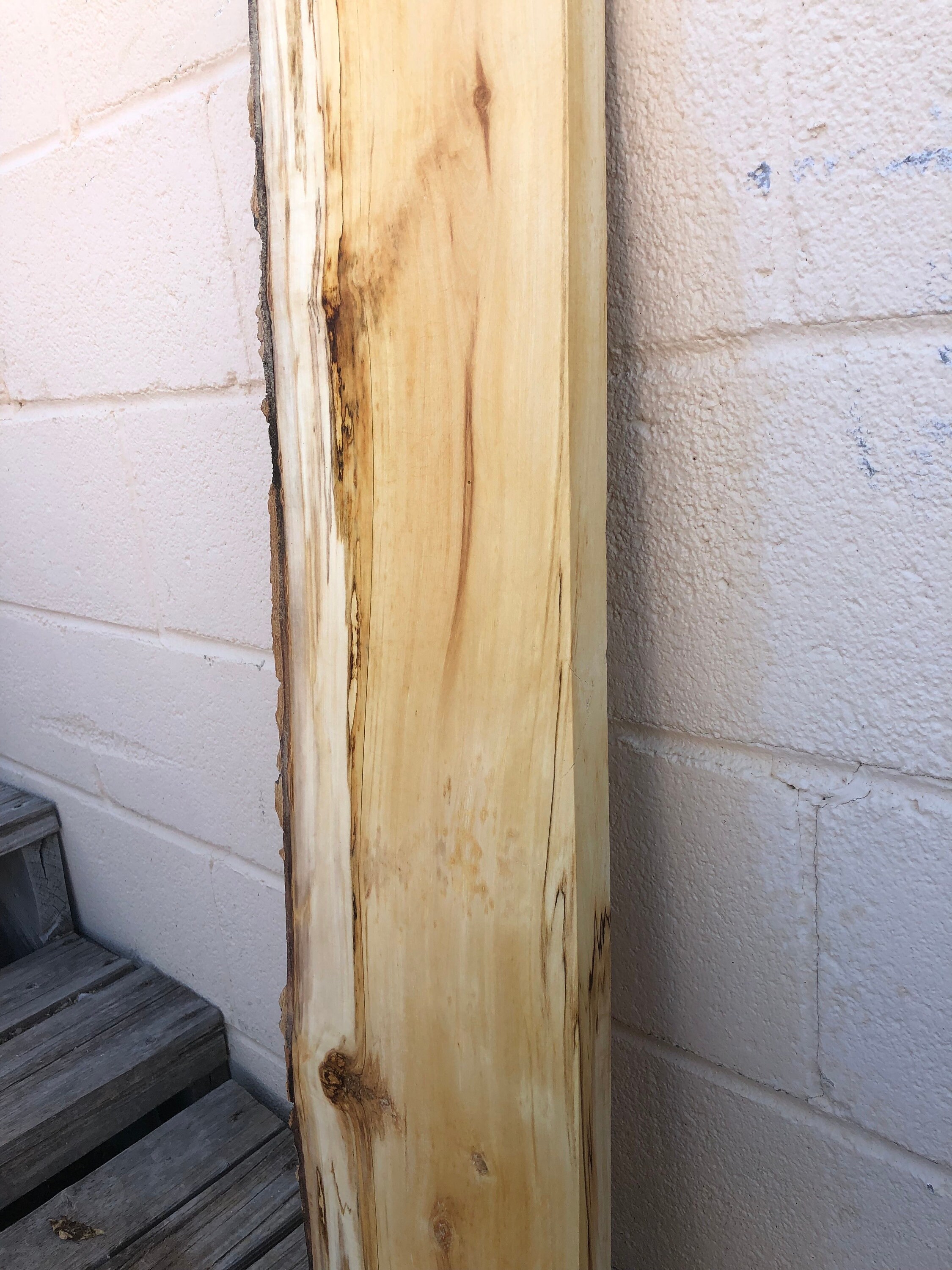 Wood for Making Shelves, Light Color Wood, Live Edge, Aspen Wood