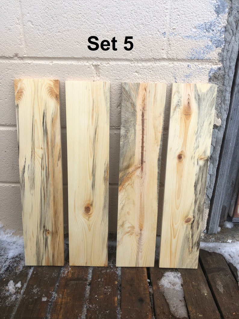 Blue Stain Pine Boards Etsy