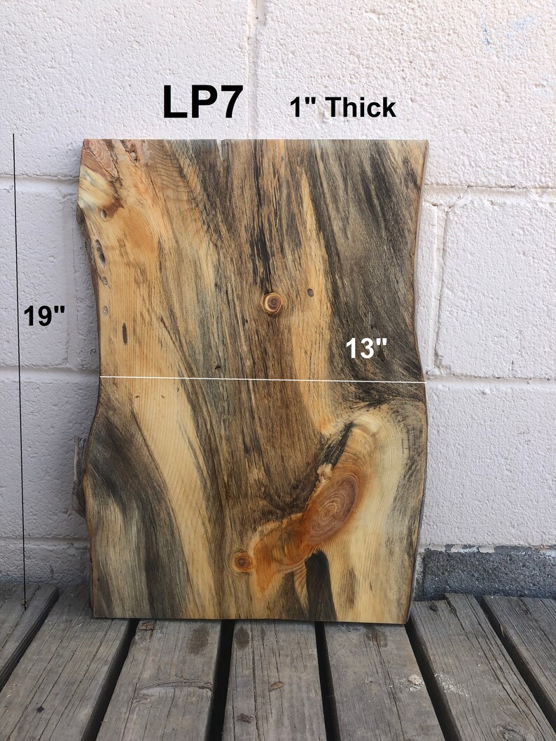 Blue Stain Pine Live Edge Slabs Etsy