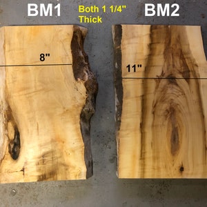 Box Elder Maple Live Edge Slabs