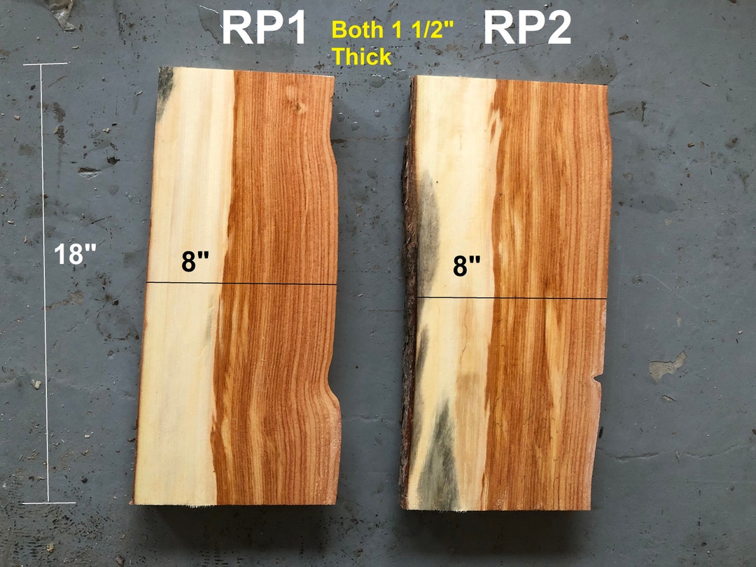 Live Edge Blue Stain Pine Boards With Red Color Etsy