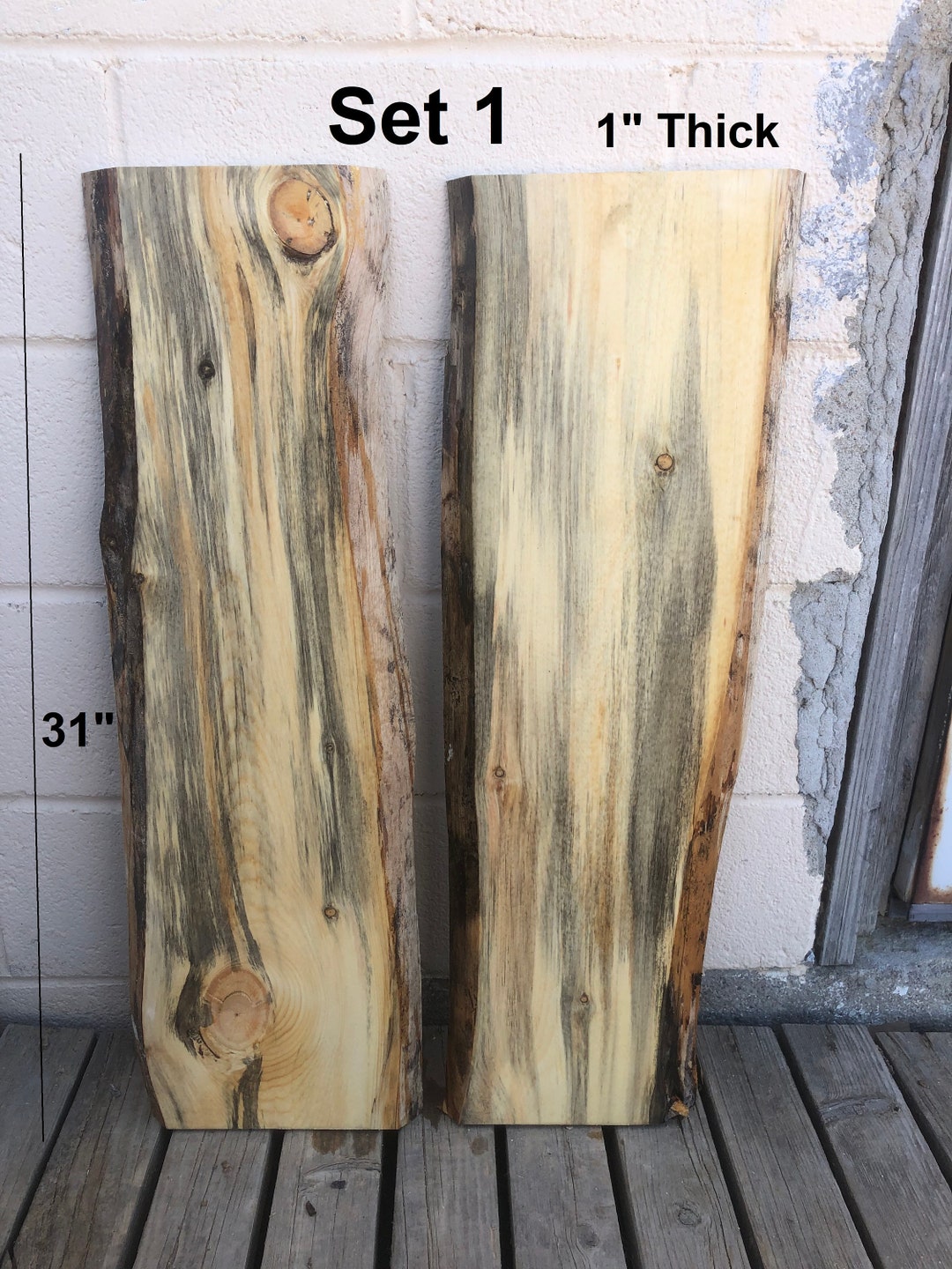 Live Edge Blue Pine Slabs pairs Etsy