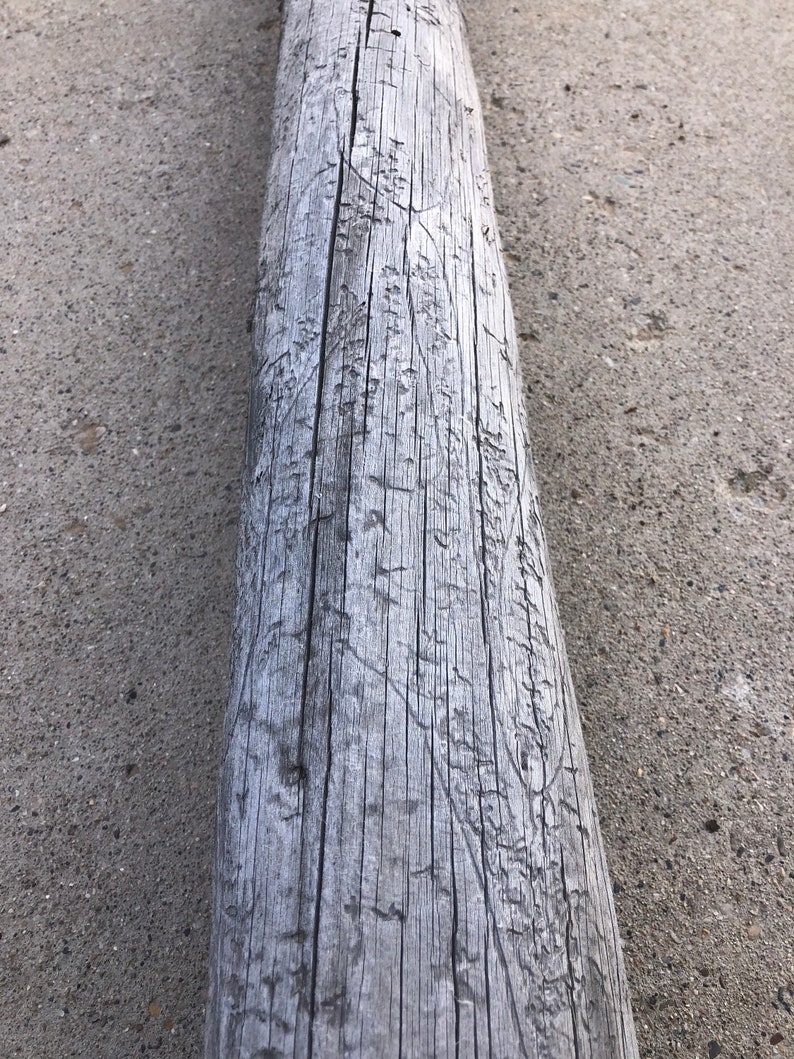 Logs And Posts Logs Poles and Posts of Reclaimed Weathered Antique Grey Old Cracking ...