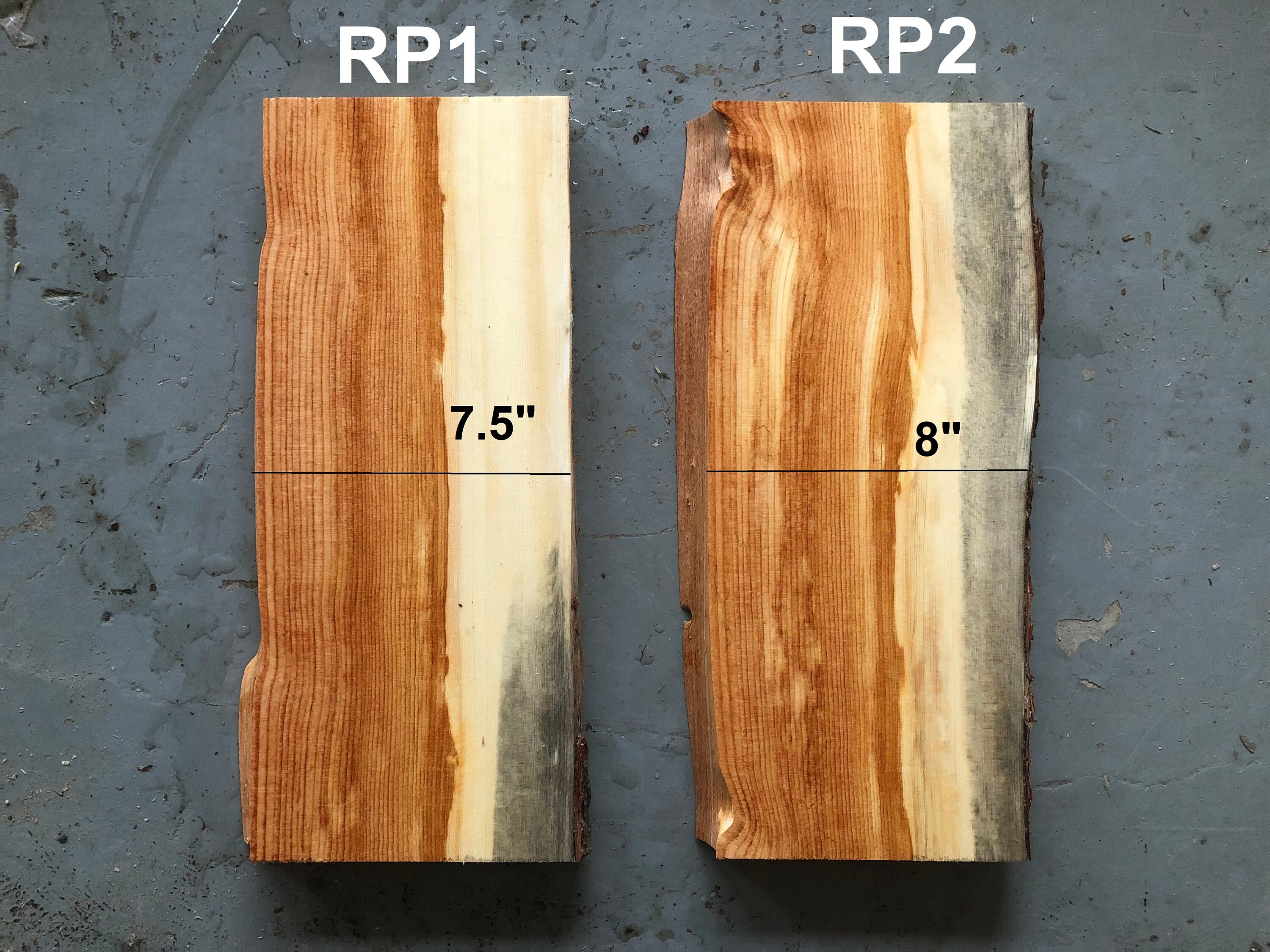 Live Edge Blue Stain Pine Boards With Red Color Etsy