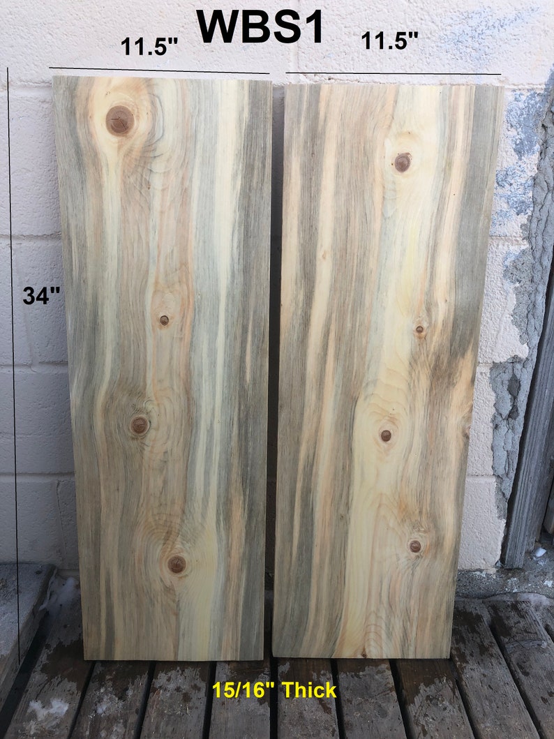 Wide Blue Stain Pine Boards Etsy