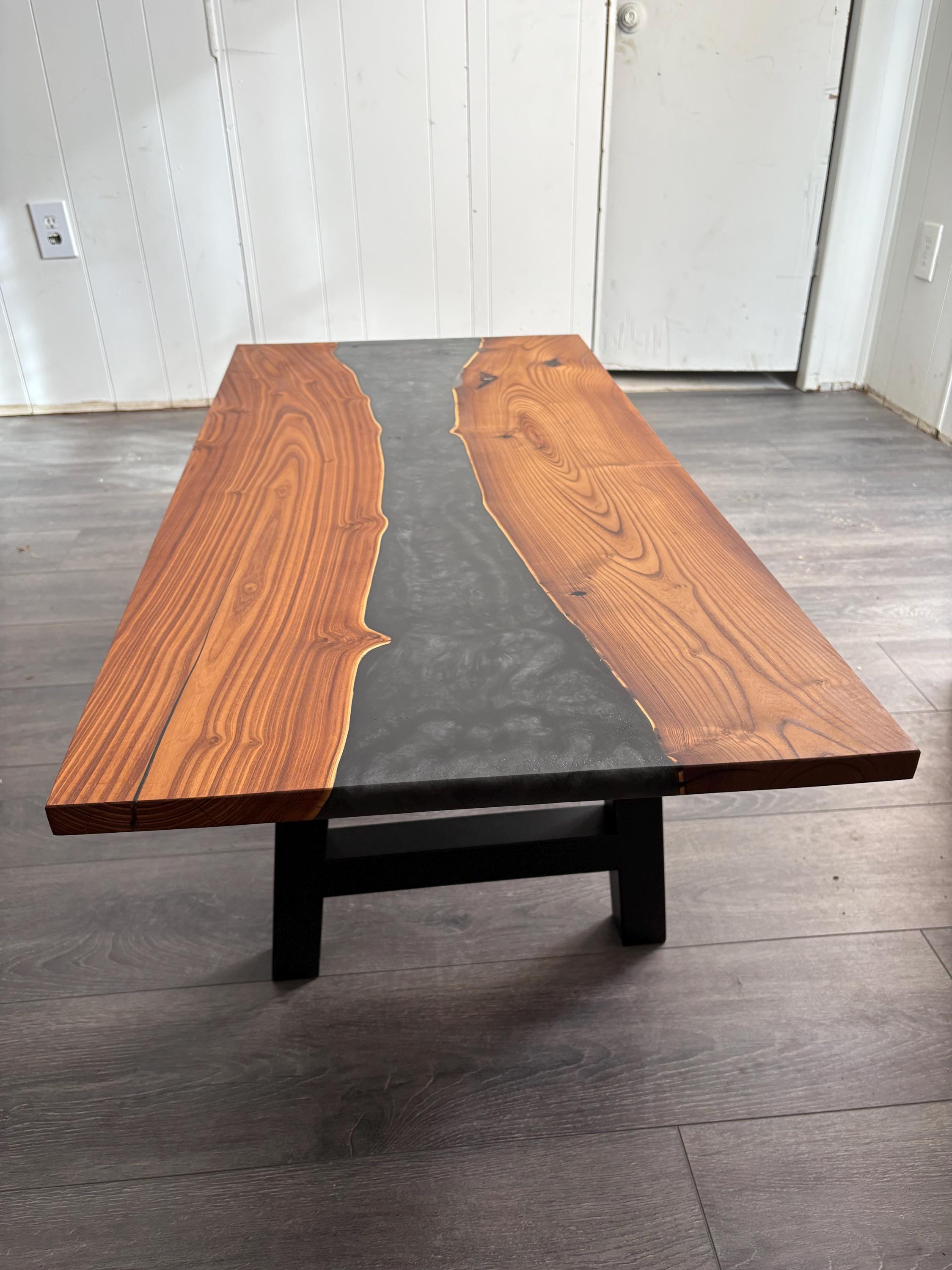 Live Edge Wood Epoxy Slab Coffee Table Top Counter Tv Stand Desk