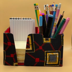 Porta-cartão de visita/porta-caneta/lápis/porta-pincel de maquiagem, acessório para casa ou escritório, organizador de mesa/escrivaninha - presente para trabalho, amigo, estudante