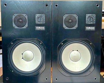 Vintage Yamaha NS-244 Speaker System Pair 1980s Japan Hi-Fi Tested Working