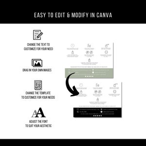 Editable Candle Care Card Template: Printable Instructions (Canva) image 8