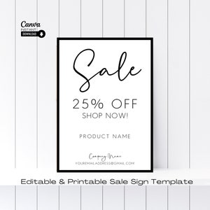 NEW 100 Retail Clearance 25% Off Sale Signs Display Paper Store Promotion 8