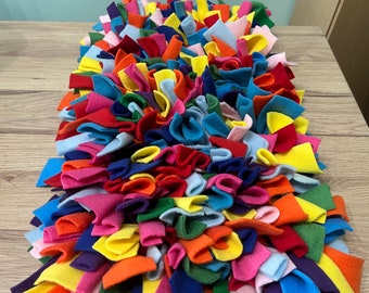 Snuffle mat - Rainbow snuffle mat - Multi coloured - Dog toy - Enrichment toy - Pet toy - Snuffle mat for dogs - Rabbit toy - Slow feeder