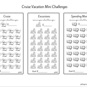 Cruise Vacation ~ Personal Finance ~ Fits Inside A6 Cash Envelopes ~ PDF