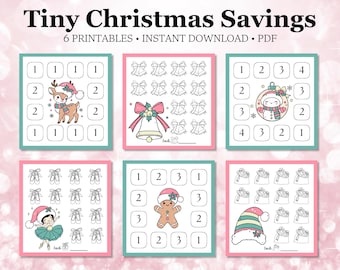 Tiny Christmas Savings Challenges ~ Low Income ~ Printable PDF