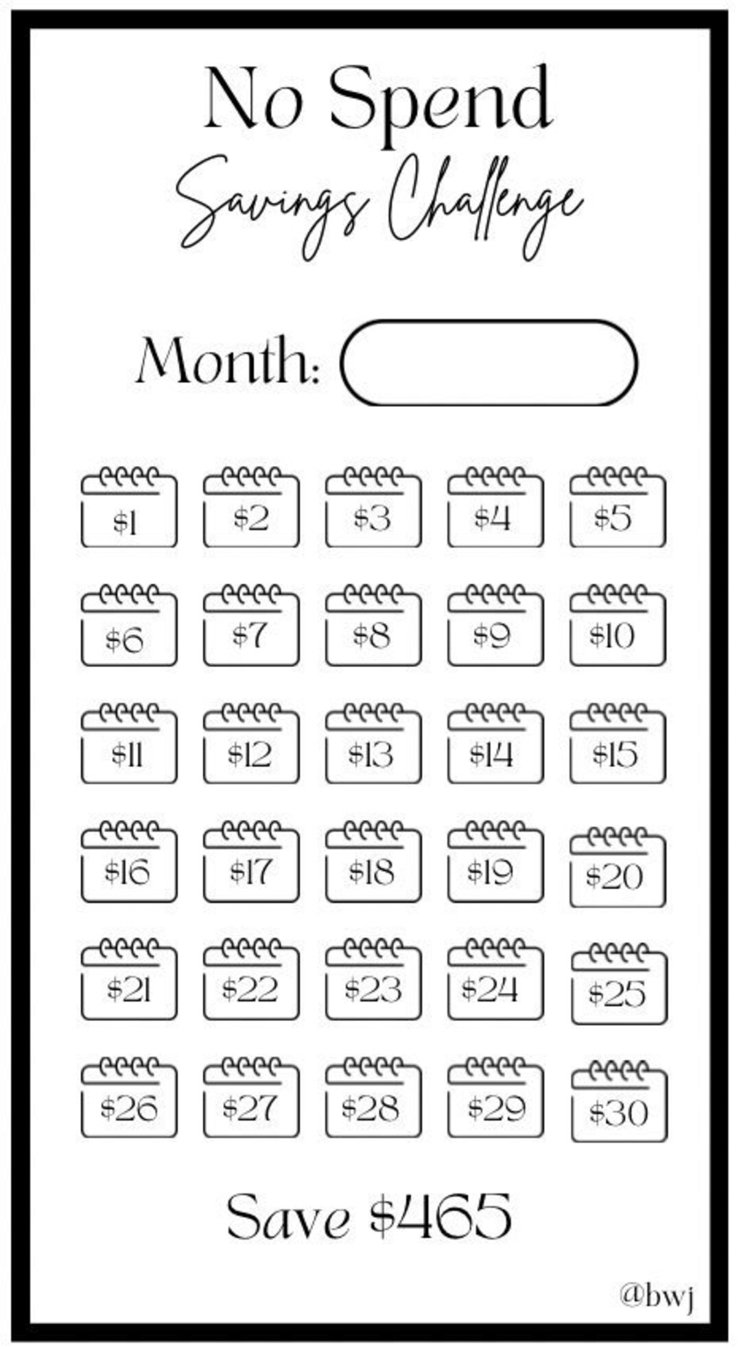★うさこ★ A6リフィル　savings challenge A6 Saving Challenge Printable Bundle - M435 – mrsneat