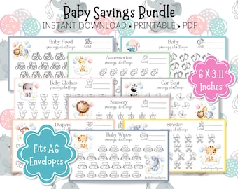 Baby Bundle Savings Challenges: Printable A6 Envelope Insert + Free Gift (PDF Download)