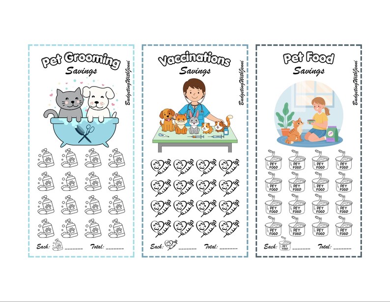 Pet Care Savings Bundle: Grooming, Food, Vaccinations A6 Envelope Inserts (PDF) image 3