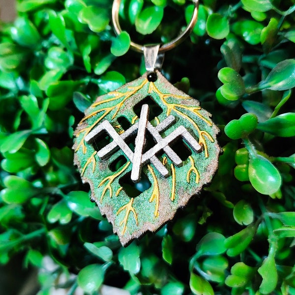 Anhänger "Mavka: Das Waldlied" Mavchin Amulett mit einer uralten Rune, MAVKA Magic Runes HANDMADE