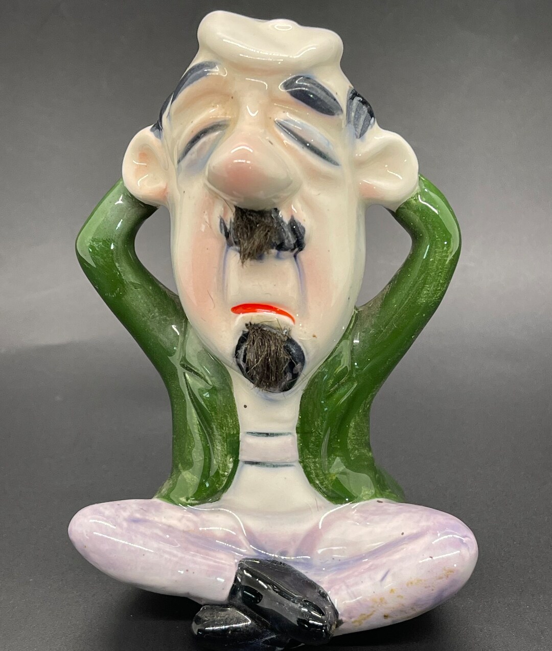 Kreiss Vintage 1960's Psycho Ceramics BEATNIK Figurine Etsy