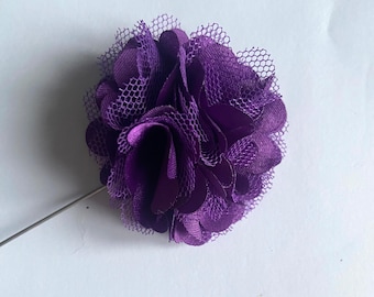 Purple boutonnières bright purple buttonholes wedding flowers