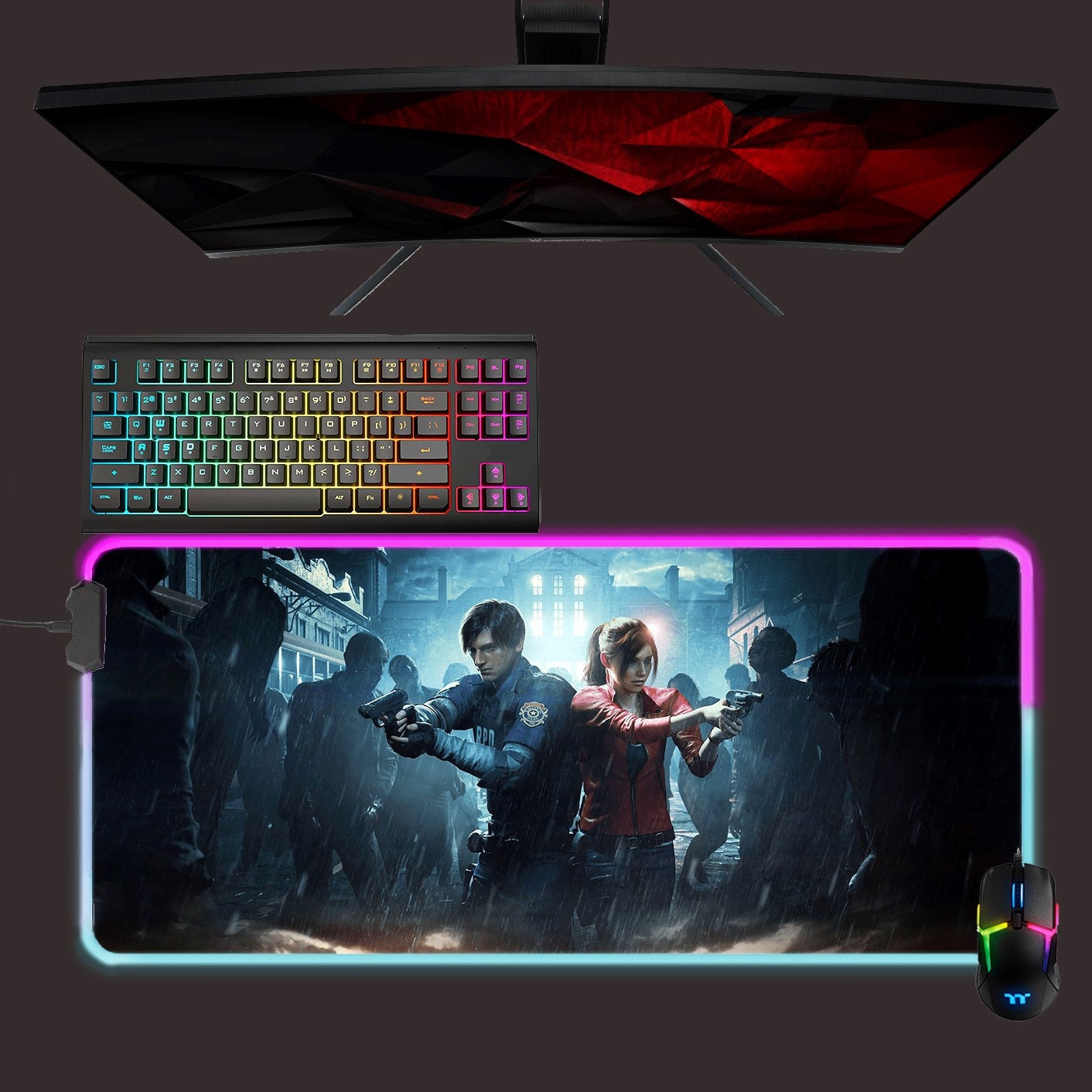 Resident Evil Gaming LED RGB mouse pads