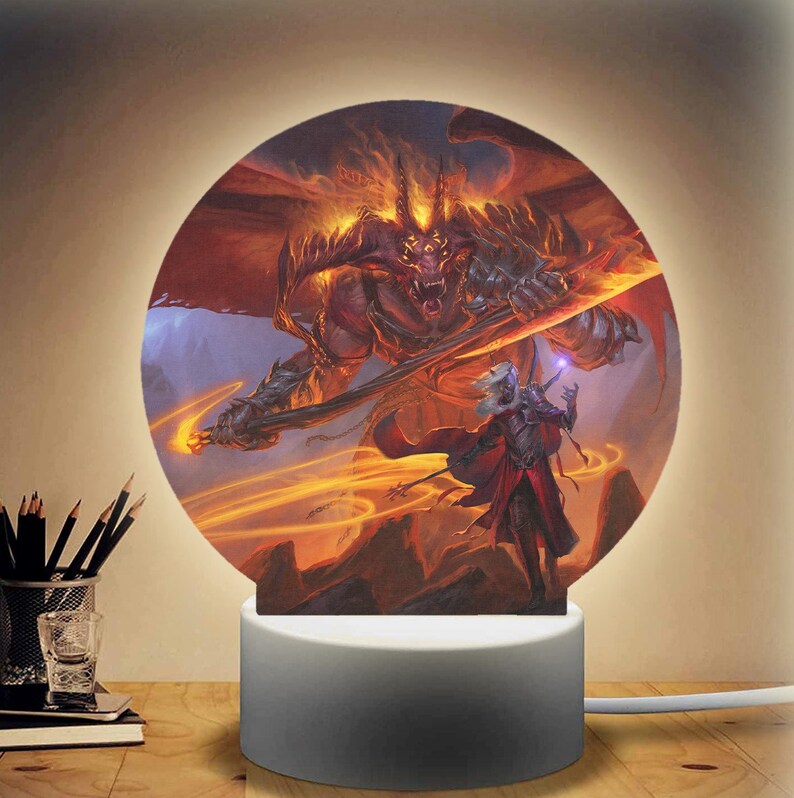 Dungeons and Dragons Led Lamp Dnd Rgb Lamp Night Light Etsy