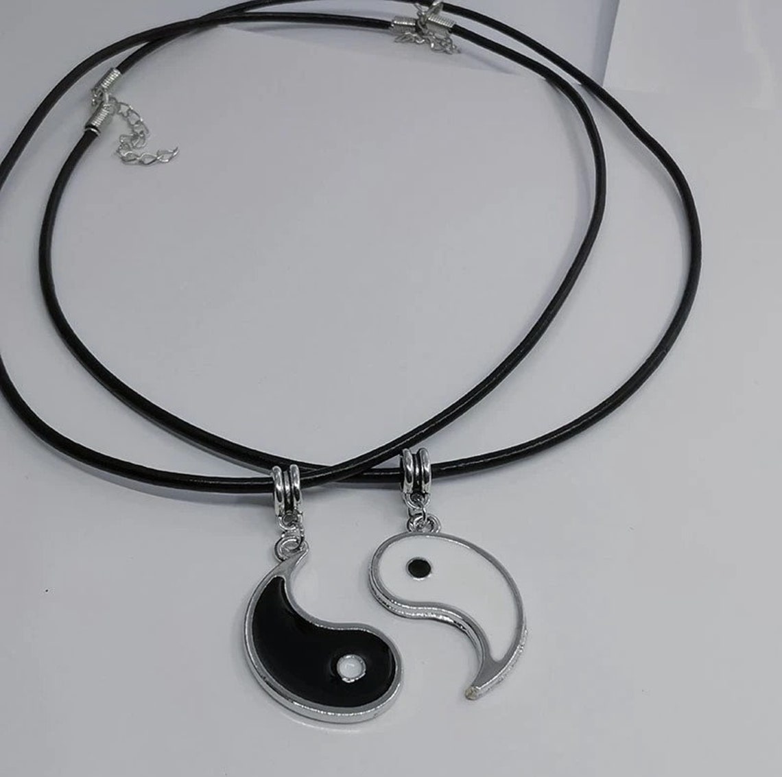 Yin Yang Couple Necklace Yin Yang Pendant Necklaces Couple Etsy