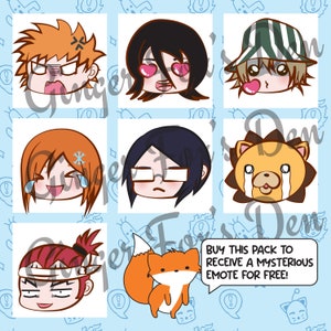 BLEACH Twitch Discord Whatsapp Emotes