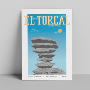 El Torcal Vintage Poster - Southern Spain Travel Poster Malaga