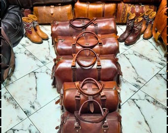 Duffle Bag, leather duffle handmade travel bag, leather weekender, duffel for men and women, holiday bag, groomsman gift