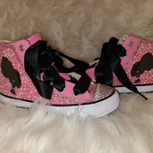 Not Your Doll Custom Bling Converse (children&#39;s sizes) * Custom Converse * Pink Converse