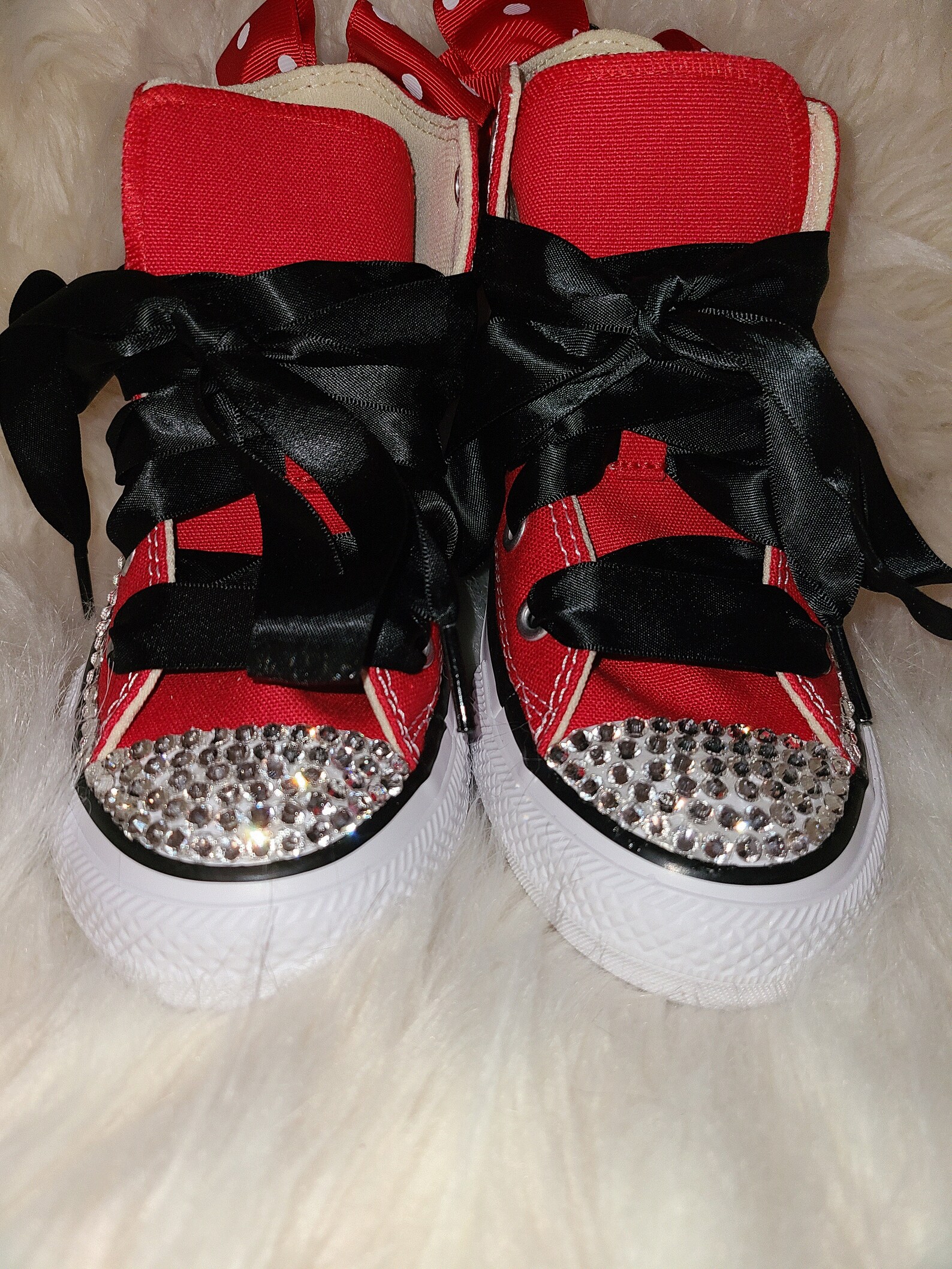 Mouse Girl Bling Converse - Etsy