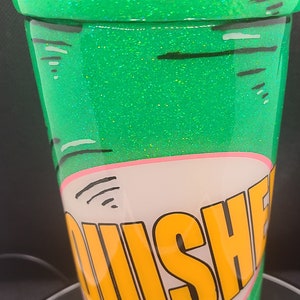 Cartoon Finished * Lime Green * Squishee Inspired * Simpson&#39;s Inspired * Bart Simpson Inspired * 20oz Tumbler