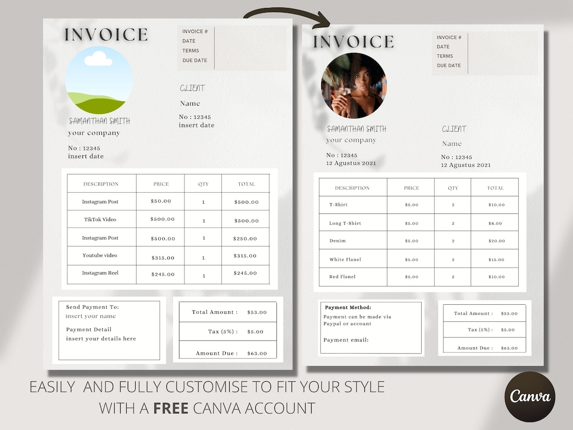 influencer-invoice-template-invoice-template-download-etsy-canada