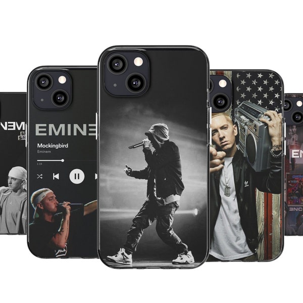 Eminem Handyhülle The Rap God Cover für iPhone 14 Pro Max, 13 Pro, 12, 11 Pro Max, XS, XR, 8+, 7, SE & Samsung Eminem Handyhülle