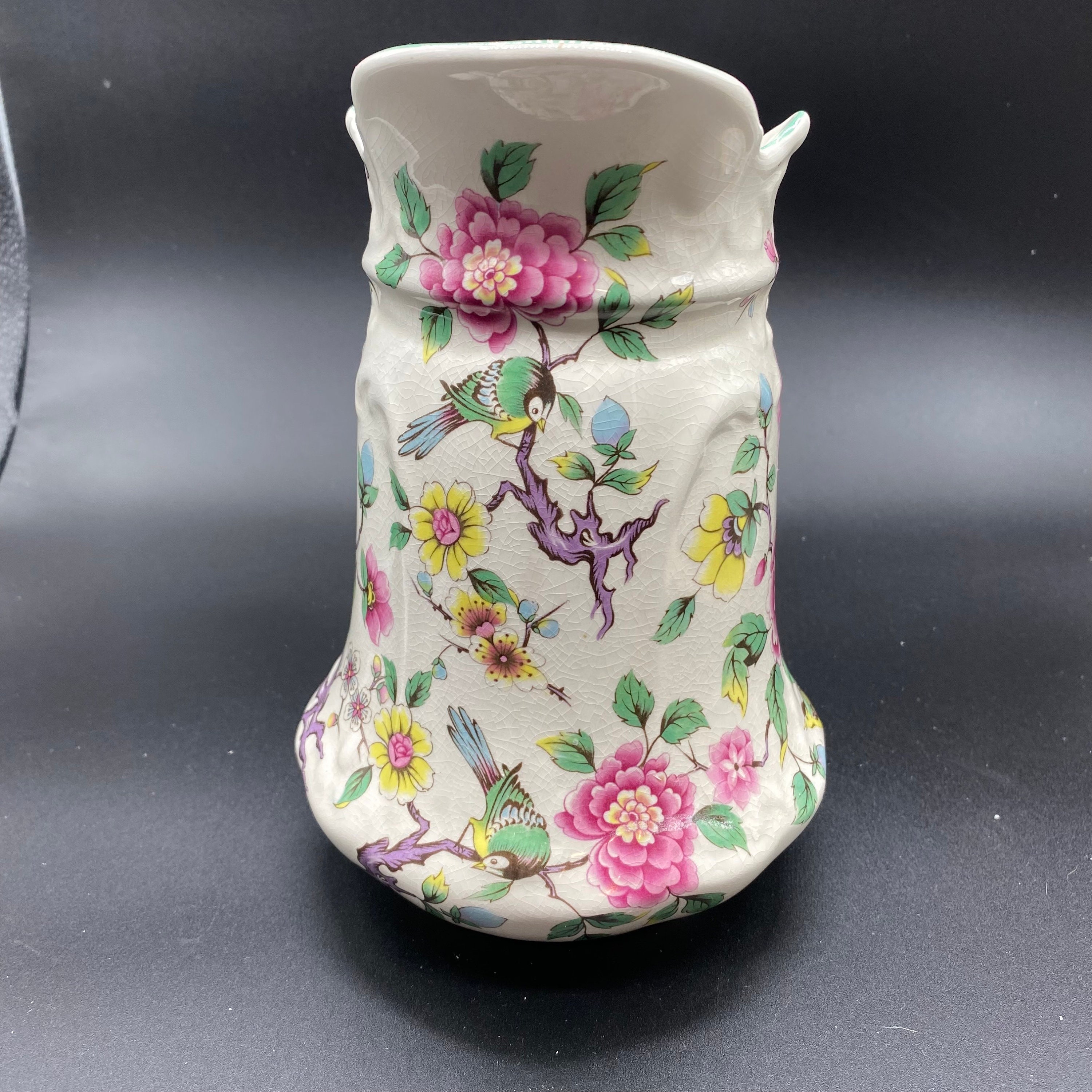 Vintage Old Foley Chinese Rose Wash Basin and Pitcher James Etsy