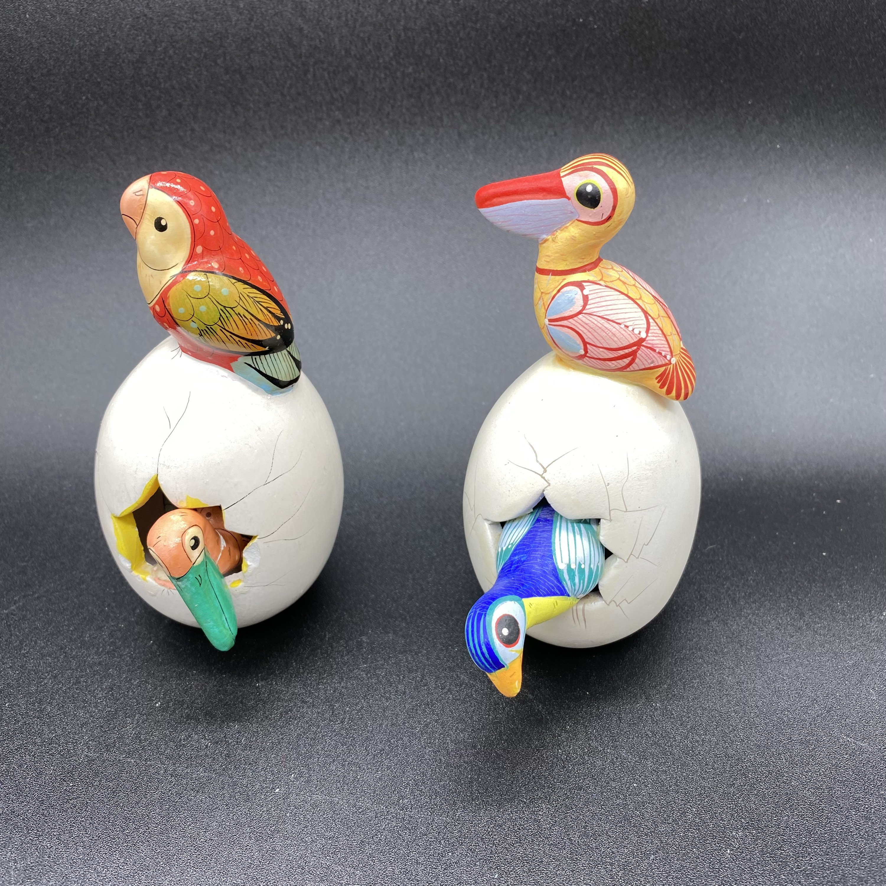 zitten Riskant spuiten Twee Vogels op het uitbroeden van eieren ceramisch - Etsy Nederland