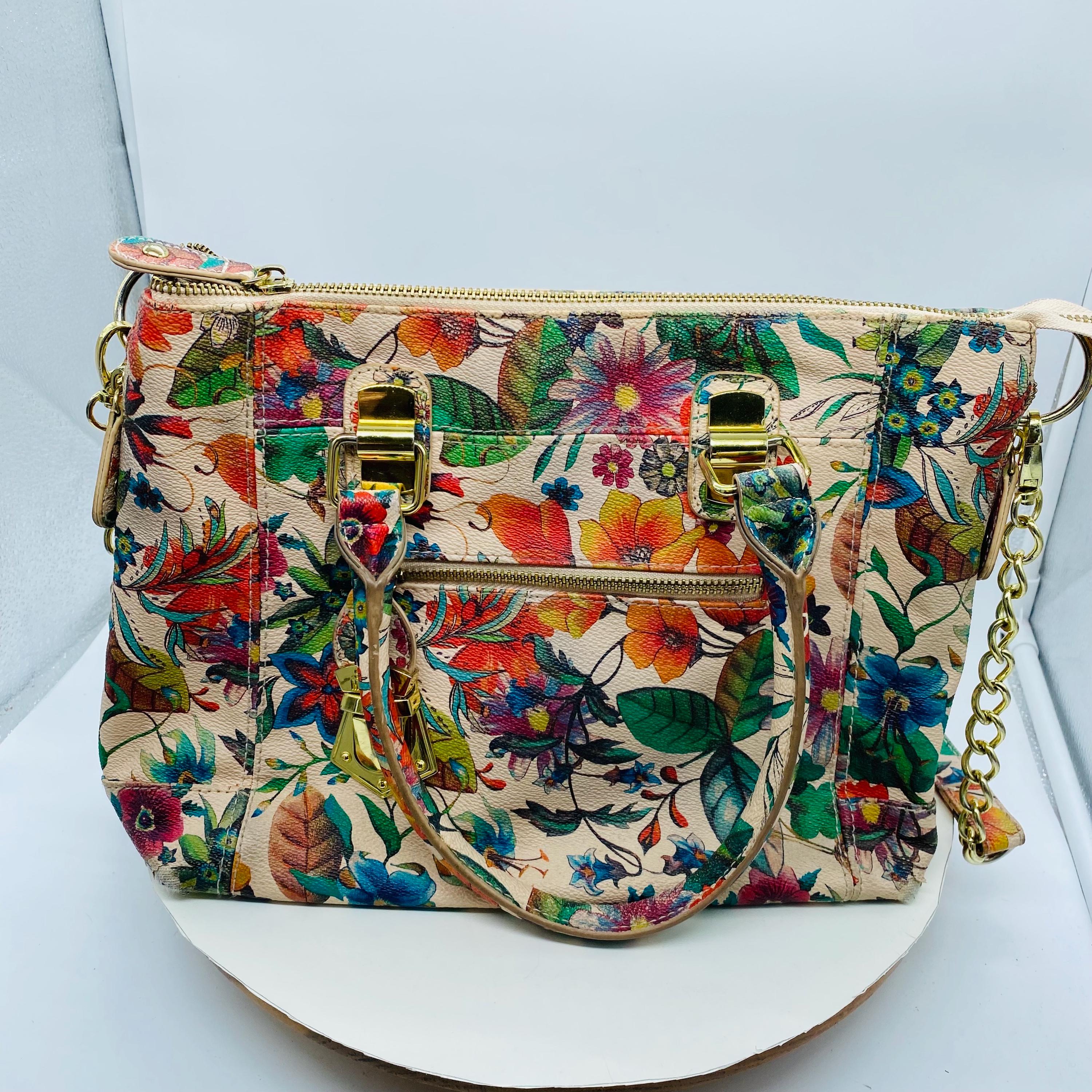 Steve Madden Floral Pink Purse Handbag With Shoulder Strap Etsy Ireland