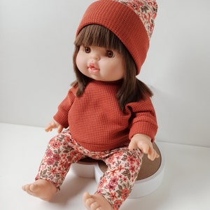 Puppenkleidung, Pullover Hose Mütze für Puppen 32-36 cm Minikane, Baby Annabelle, Baby Born little Bild 1