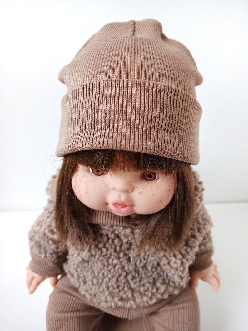 Puppenkleidung, Pullover Hose Mütze für Puppen 32-36 cm Minikane, Baby Annabelle, Baby Born little Bild 3