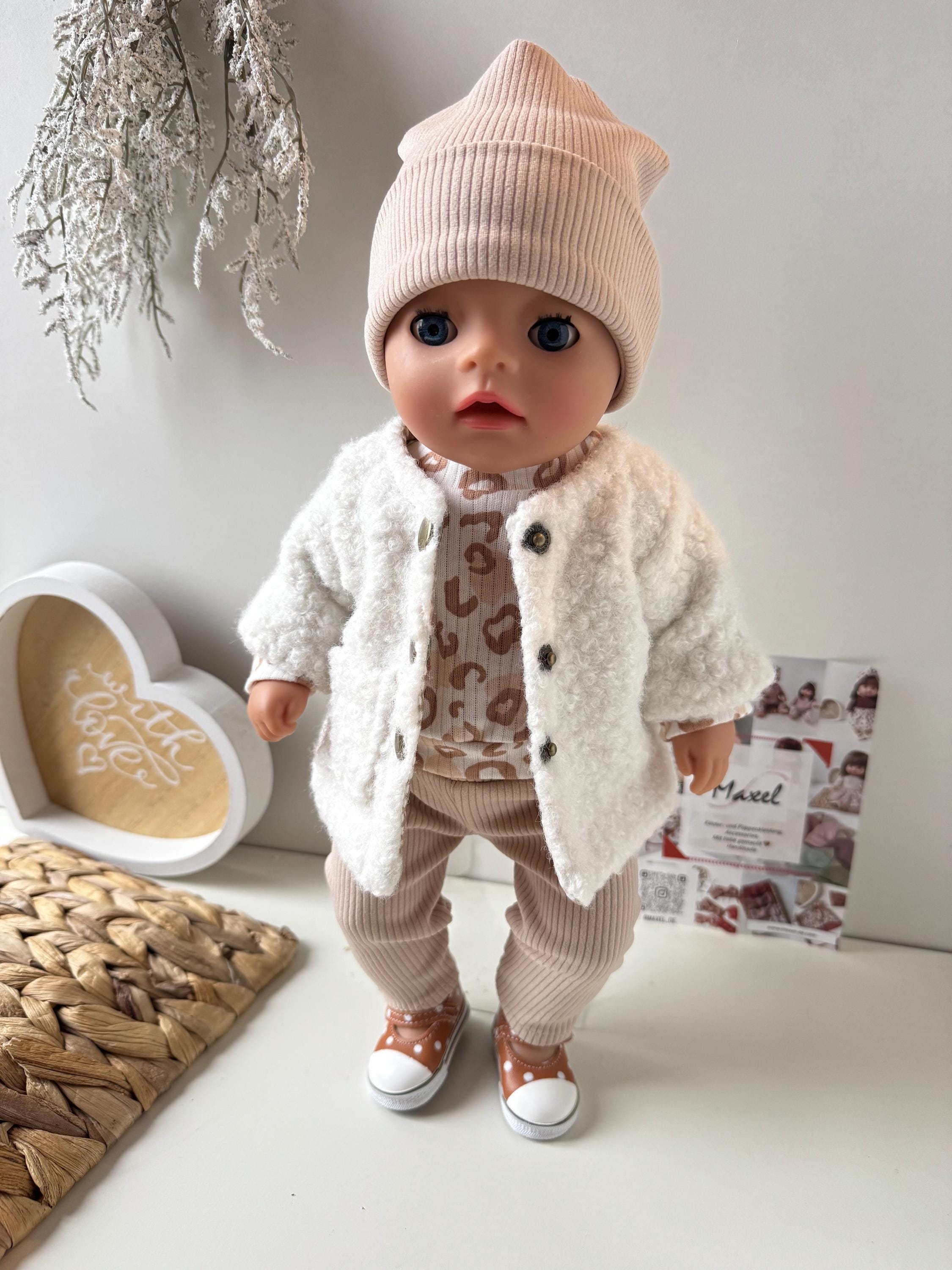 Tenue Complète Pour Poupée 38-40 Cm : Legging + Chemisier + Petit Sac - Neufs
