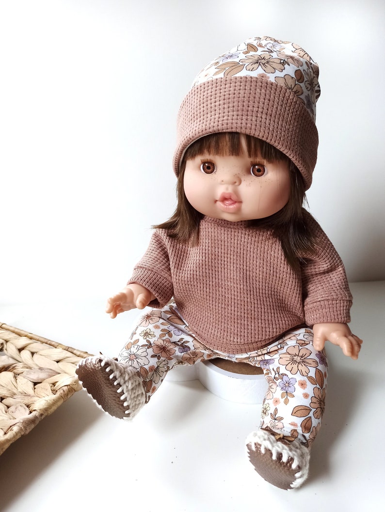 Puppenkleidung, Pullover Hose Mütze für Puppen 32-36 cm Minikane, Baby Annabelle, Baby Born Little Bild 1