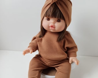 Puppenkleidung, Pullover Hose Mütze für Puppen 32-36 cm( Minikane, Baby Annabelle, Baby Born little)