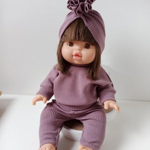 Puppenkleidung, Pullover Hose Mütze für Puppen 32-36 cm Minikane, Baby Annabelle, Baby Born Little Bild 1