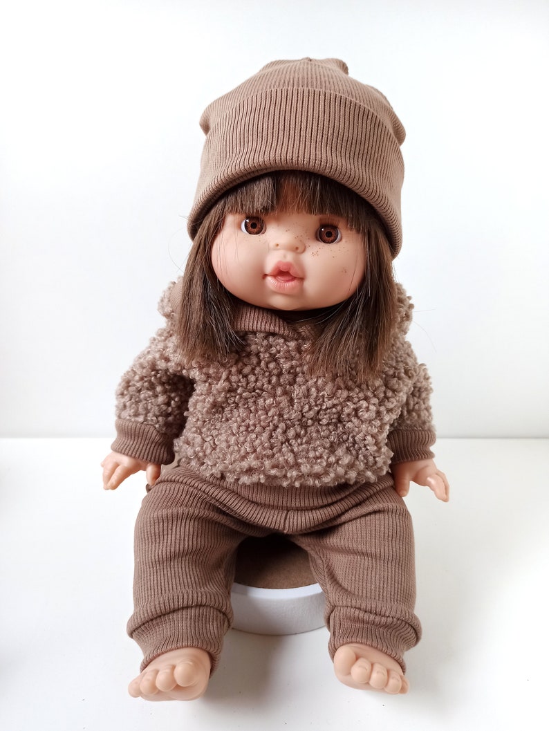 Puppenkleidung, Pullover Hose Mütze für Puppen 32-36 cm Minikane, Baby Annabelle, Baby Born little Bild 2